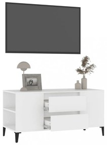 fehér szerelt fa TV-szekrény 102x44,5x50 cm