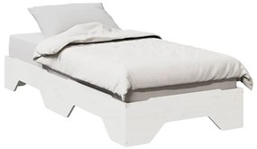 ágy matrac nélkül rakásolható fehér 75x190 cm tömör fa