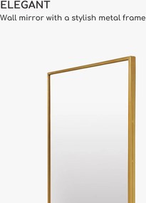 Casa Chic Croxley Fali tükör fém keretben téglalap alakú 90 x 60 cm