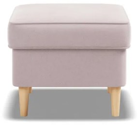 Uszak lábtartó, bársony, rózsaszín