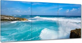 Vászonkép 180x90 Nyugtalan tenger Hullámok