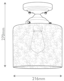 Kichler KL-WINSLOW-SF-NBR-Mennyezeti lámpa WINSLOW 1xE27/60W/230V átm. 21,6cm réz