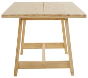 Natúr színű borovi fenyő étkezőasztal 90x160 cm Derby – Støraa