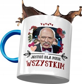 Kék Janusz Corwin Mikke Bögre Ajándék Nyomtatott Fotóval