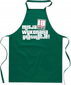 Konyhai Kötény zöld Születésnap 18 éves Tizennyolcas Ajándék FA_471_z