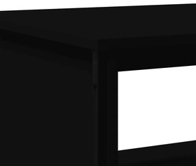 fekete szerelt fa dohányzóasztal 100 x 51 x 40 cm