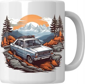 Bögre Autó a hegyekben Ajándék Autórajongóknak 18-99