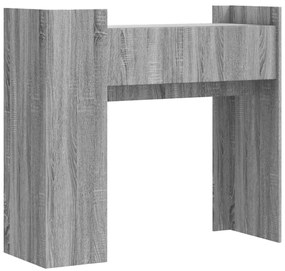 szürke sonoma színű szerelt fa tálalóasztal 100x35x90 cm