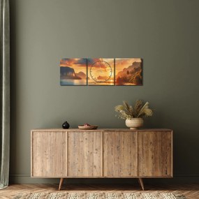 Kép - Kilátás a partról (órával) (90x30 cm)