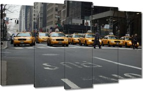 Vászonkép 100x60 New York sárga taxik