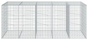 horganyzott vas gabion kosár fedéllel 250 x 100 x 100 cm