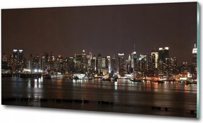 Fotó kép edzett üveg Hongkong éjszaka 100x70