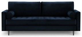Santo kék bársonykanapé, 219 cm - Milo Casa