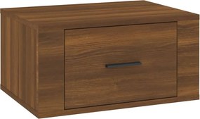 vidaXL barna tölgyszínű falra szerelhető éjjeliszekrény 50x36x25 cm