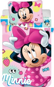 Disney Minnie Tidy gyerek, ovis ágyneműhuzat 100×135 cm, 40×60 cm