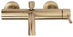 REA-B8010 - LUNGO fürdőkád-csaptelep készlet szálcsiszolt arany