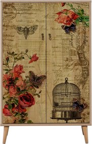 Mega Sonoma Oak Roses szekrény