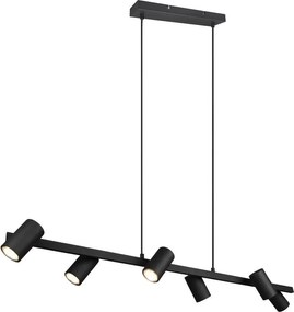 TRIO 302400632 MARLEY Többágú Függesztett Lámpa Fekete GU10 IP20