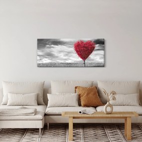 Kép - szív a fák koronájából (120x50 cm)