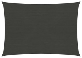 antracitszürke HDPE napvitorla 160 g/m² 2,5 x 3 m