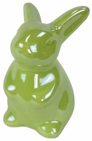 Húsvéti kerámia nyuszi Greeny zöld, 8 cm
