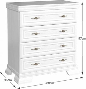 Komód KK2, sosna andersen, KORA