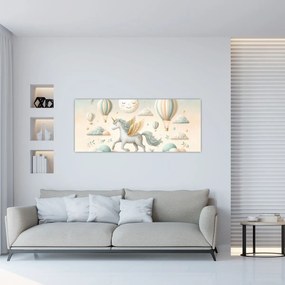 Kép - Boldog egyszarvú (120x50 cm)