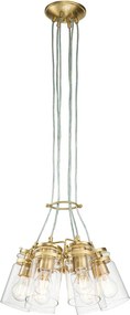 Kichler klasszikus loft vintage függeszték brinley sárgaréz elskl-brinley6-bb