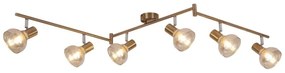 Rabalux 5553 - Spotlámpa HOLLY 6xE14/40W/230V arany