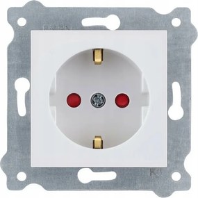 Exen Schuko szimpla aljzat földelt rekeszekkel 2P+E Fehér 238/01E