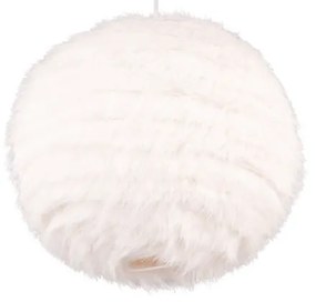 Krémszínű függőlámpa ø 35 cm Furry – Trio