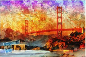 Kép - Golden Gate, San Francisco, Kalifornia (90x60 cm)