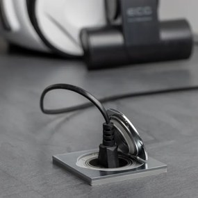 Brilagi - Kültéri beépített padló aljzat IP55 matt króm négyzet