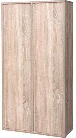 8 kockás tároló könyvespolc, szabadon álló könyvespolc, tölgy