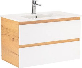 Vario Forte 80 alsó szekrény mosdóval tölgy-fehér
