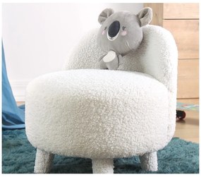 Fehér buklé gyerek fotel Moouv – Artie