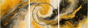 Kép - Spirális absztrakció (órával) (90x30 cm)