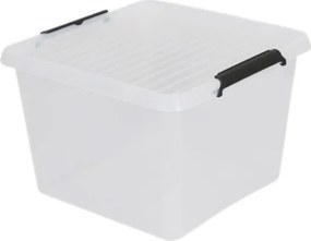 Tároló doboz fedél 32 liter átlátszó Holly