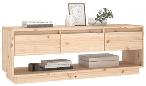 tömör fenyőfa TV-szekrény 110,5 x 34 x 40 cm