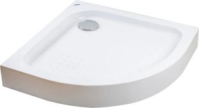 Almagro || 90x90x13,5 cm íves, akril zuhanytálca szifonnal