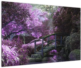 A lila kert képe (90x60 cm)