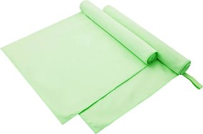 vidaXL Sport Törölközők 2 pcs Zöld 180 x 90 cm Poliészter és poliamid