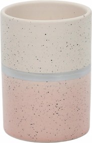 Kerámia Fogkefetartó Bögre Rózsaszín Átmérő 7 CM Magasság 10 CM