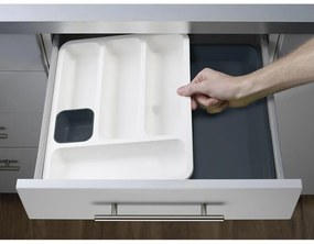 DrawerStore szürke állítható evőeszköztartó - Joseph Joseph