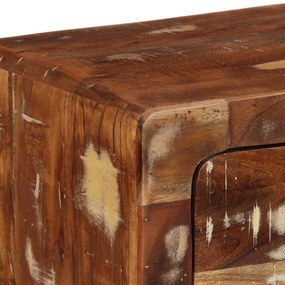 tömör újrahasznosított falra szerelhető TV-szekrény 100x32x25cm