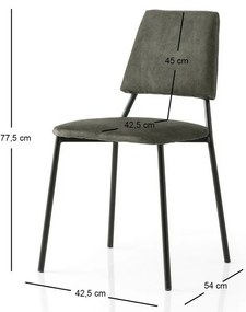 Lima Anthracite and Black étkezőszékek, 2 db