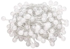 gömb alakú 8 funkciós színes tündérfényfüzér 200 LED-del 20 m