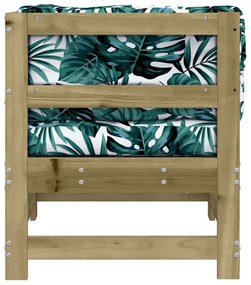 impregnált fenyőfa sarokkanapé párnákkal