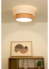 NATIA mennyezeti lámpa 1xE27/60W/230V fehér/barna