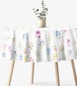 Goldea kör alakú teflonos terítő - virágoskert Ø 130 cm